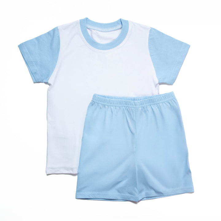 Blank T-Shirt and Short/Pyjama Set - Blue