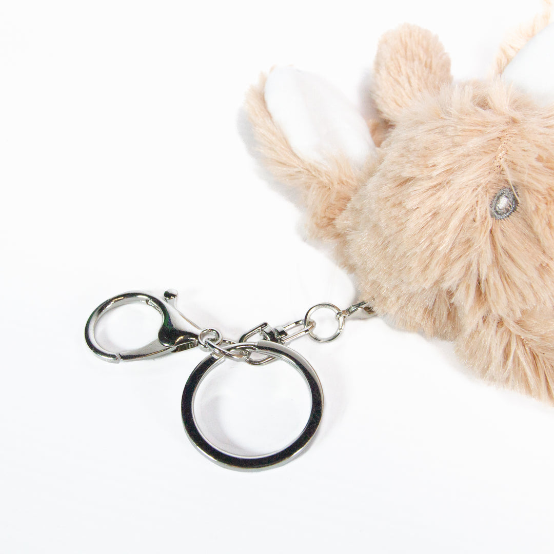 Sublimation Brown Rabbit Plush Keyring