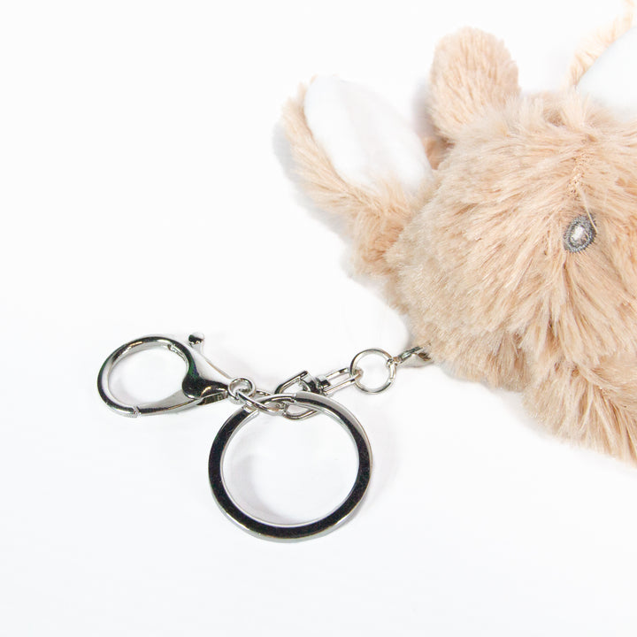 Sublimation Brown Rabbit Plush Keyring