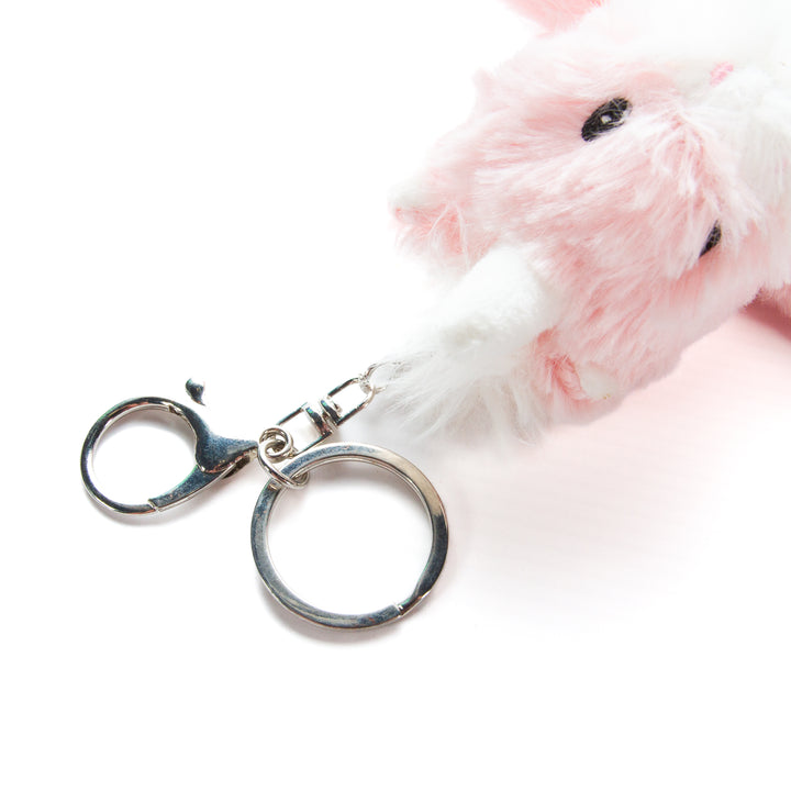 Sublimation Pink Unicorn Plush Keyring