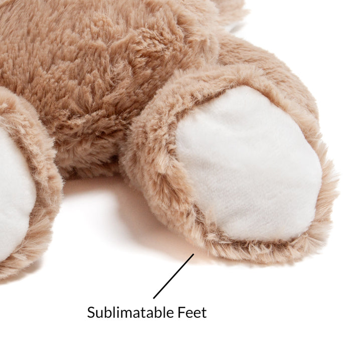 Sublimation Brown Rabbit Plush Keyring