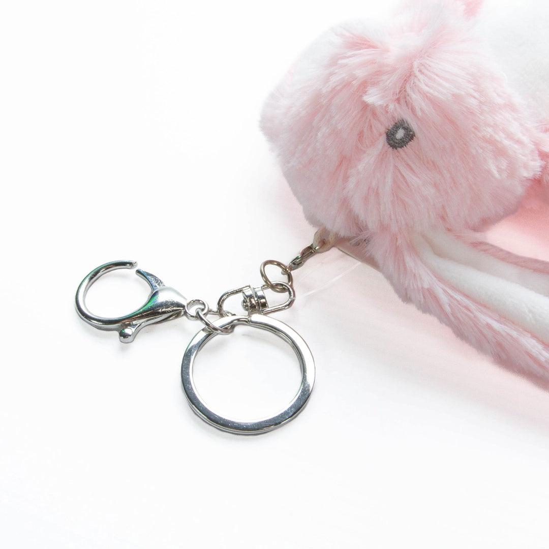 Sublimation Pink Rabbit Plush Keyring