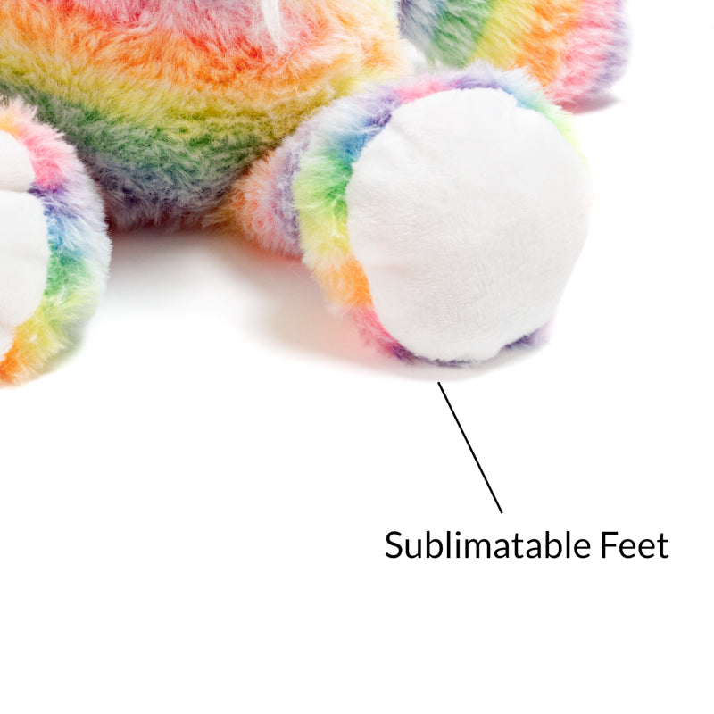 Sublimation Rainbow Unicorn Plush Keyring