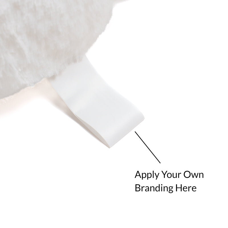 Sublimation White Rabbit Plush Keyring