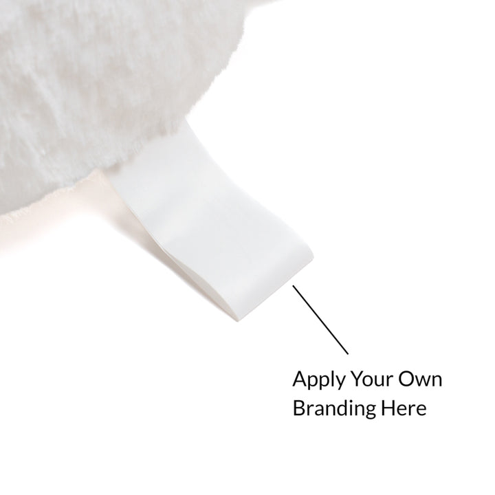 Sublimation White Rabbit Plush Keyring