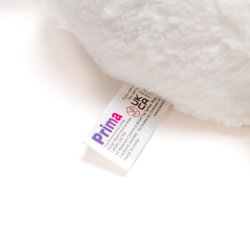 Sublimation White Rabbit Plush Keyring