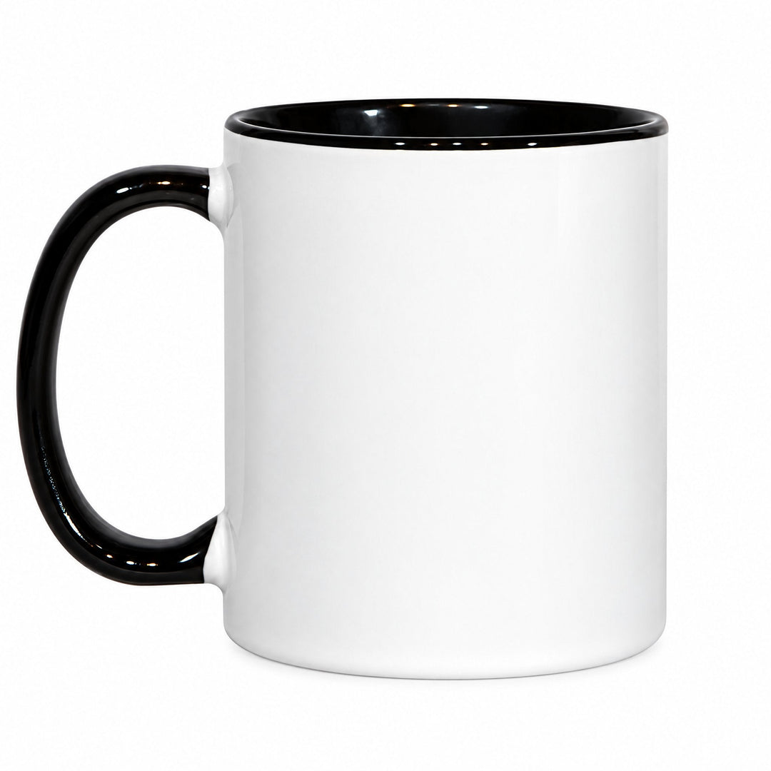11oz black inner & handle sublimation mug, blank, gloss finish