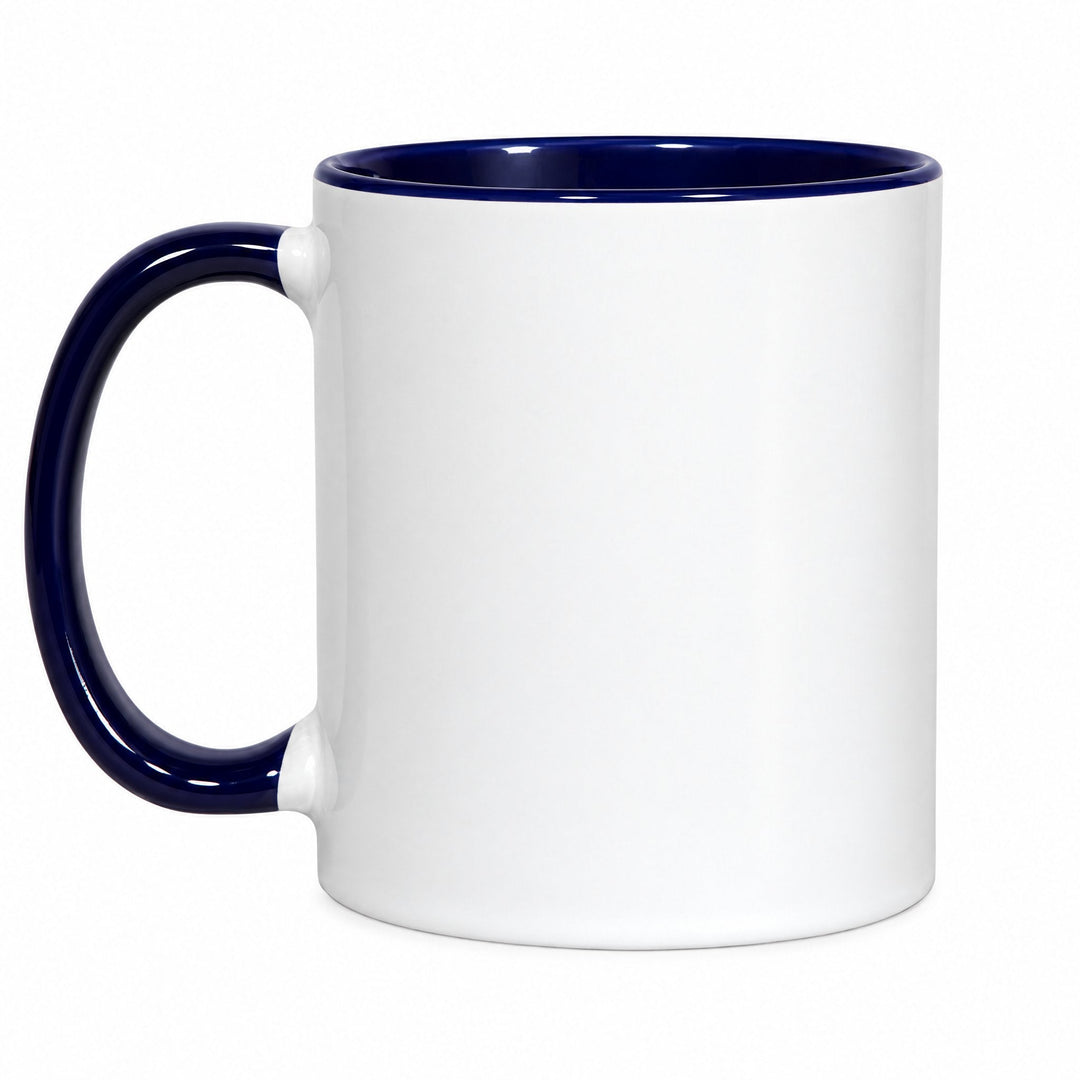 11oz dark blue inner & handle sublimation mug, blank, gloss finish