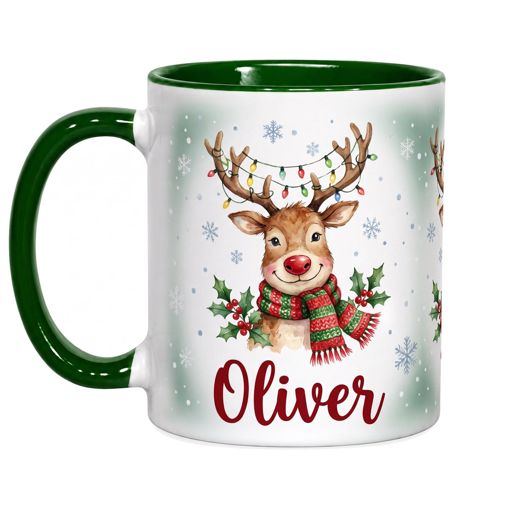 11oz green inner & handle sublimation mugs x36 (unboxed)
