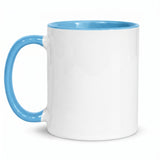 11oz Light Blue Inner & Handle Sublimation Mug