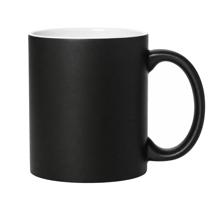 11oz matte black colour changing mugs, blank