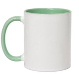 11oz Mint Green Inner & Handle Sublimation Mug x36