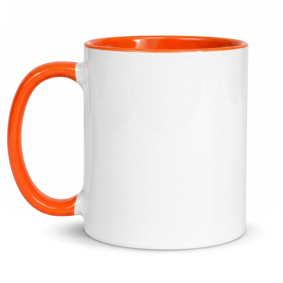 11oz orange inner and handle mug x36 (unboxed), blank, gloss finish