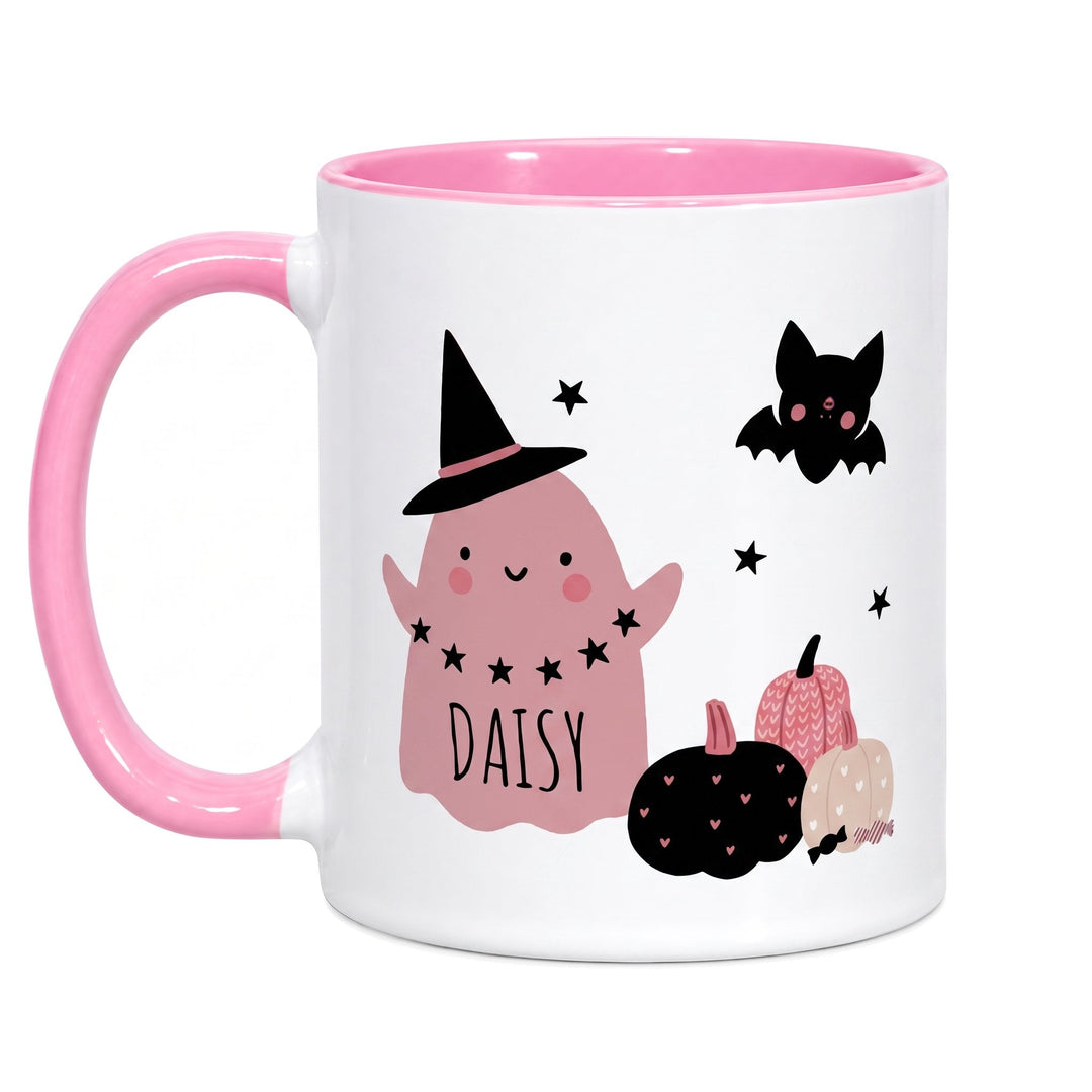 11oz pink inner &amp; handle sublimation mug
