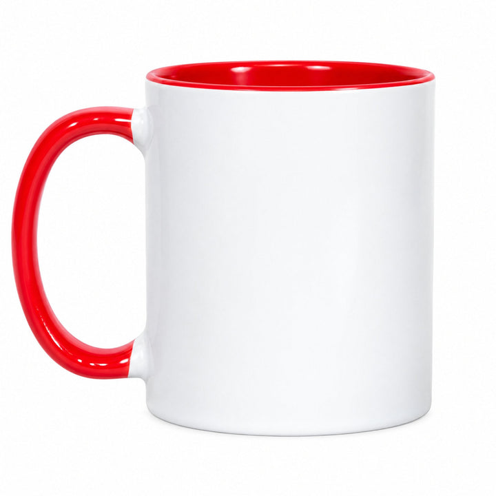 11oz red inner and handle mug x36 (unboxed), blank, gloss finish