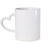 11oz Sublimation Heart Handle Mug
