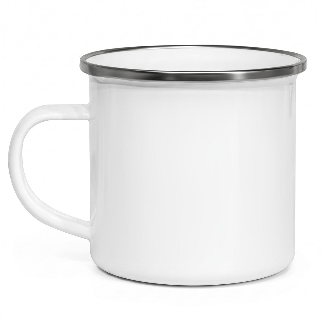 12oz white sublimation enamel mug, blank