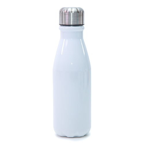 dye sublimation supplies, sublimation drinkware, 500ml white aluminium bowling bottles, sublimation bottles, sublimation bowling bottles