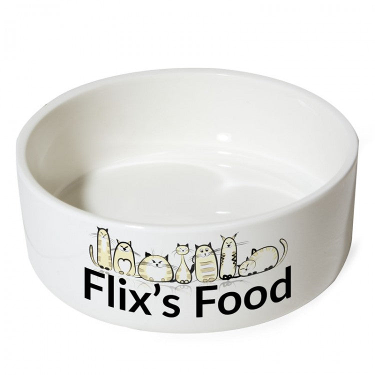 Blank Ceramic Cat/Small dog Bowl