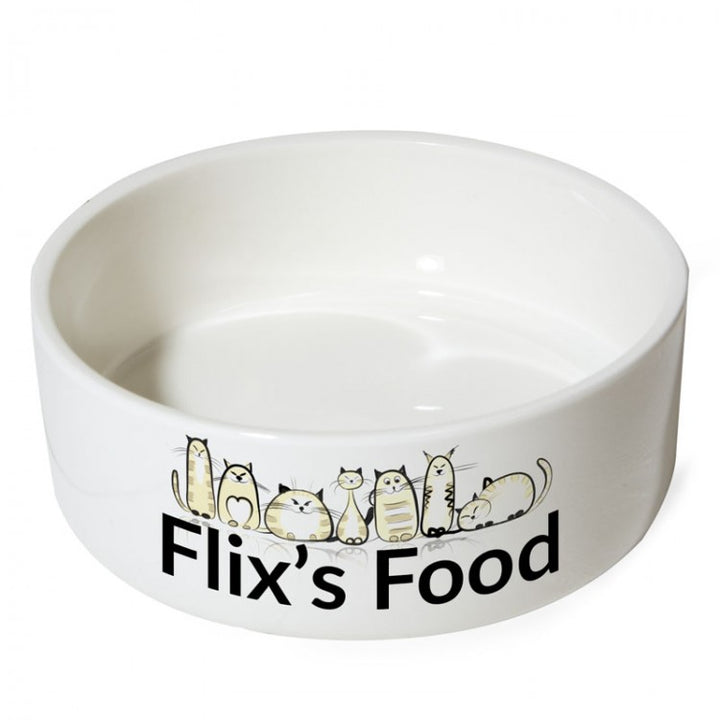Blank Ceramic Cat/Small dog Bowl