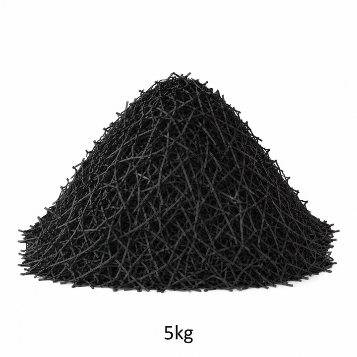 Black Shredded Paper