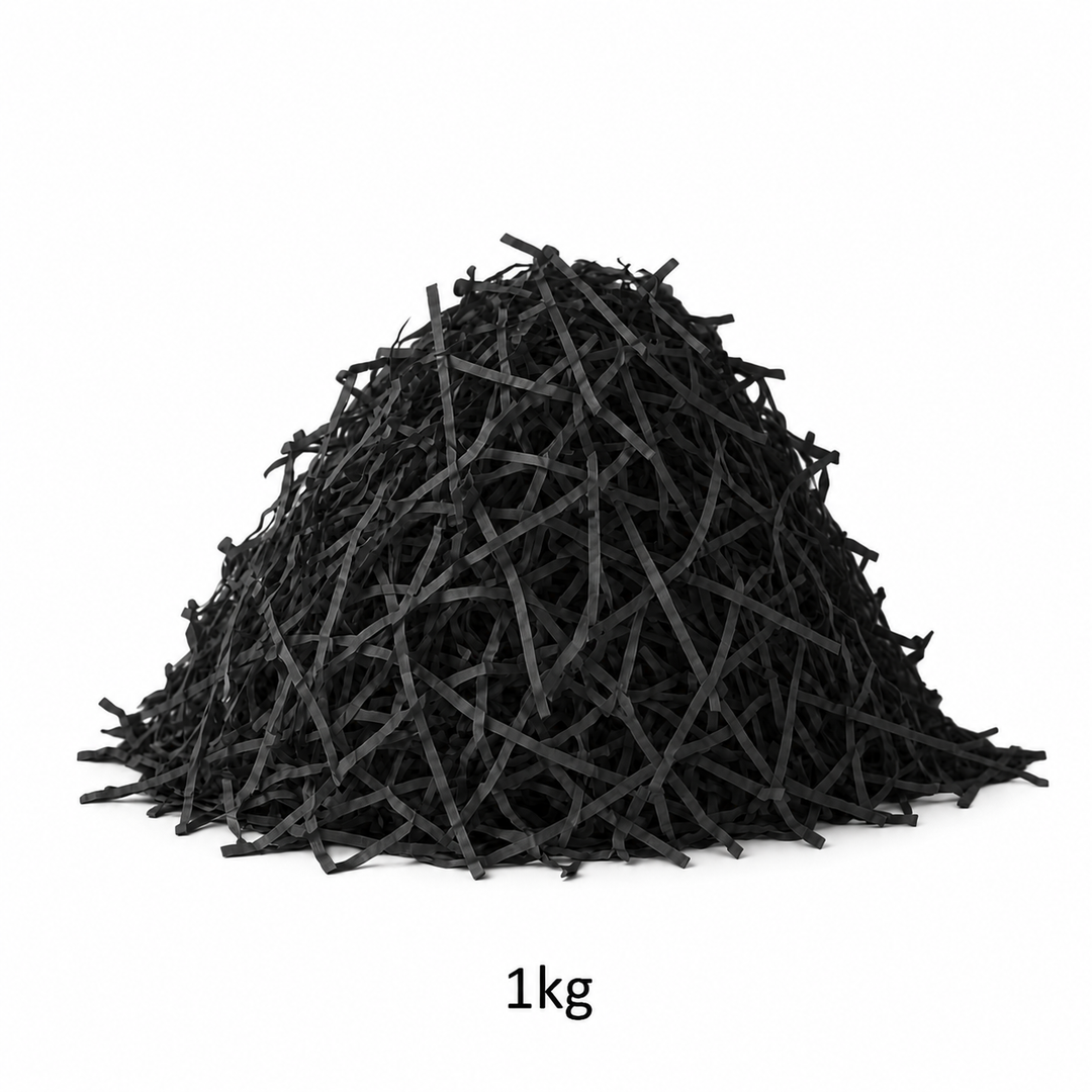 Black Shredded Paper