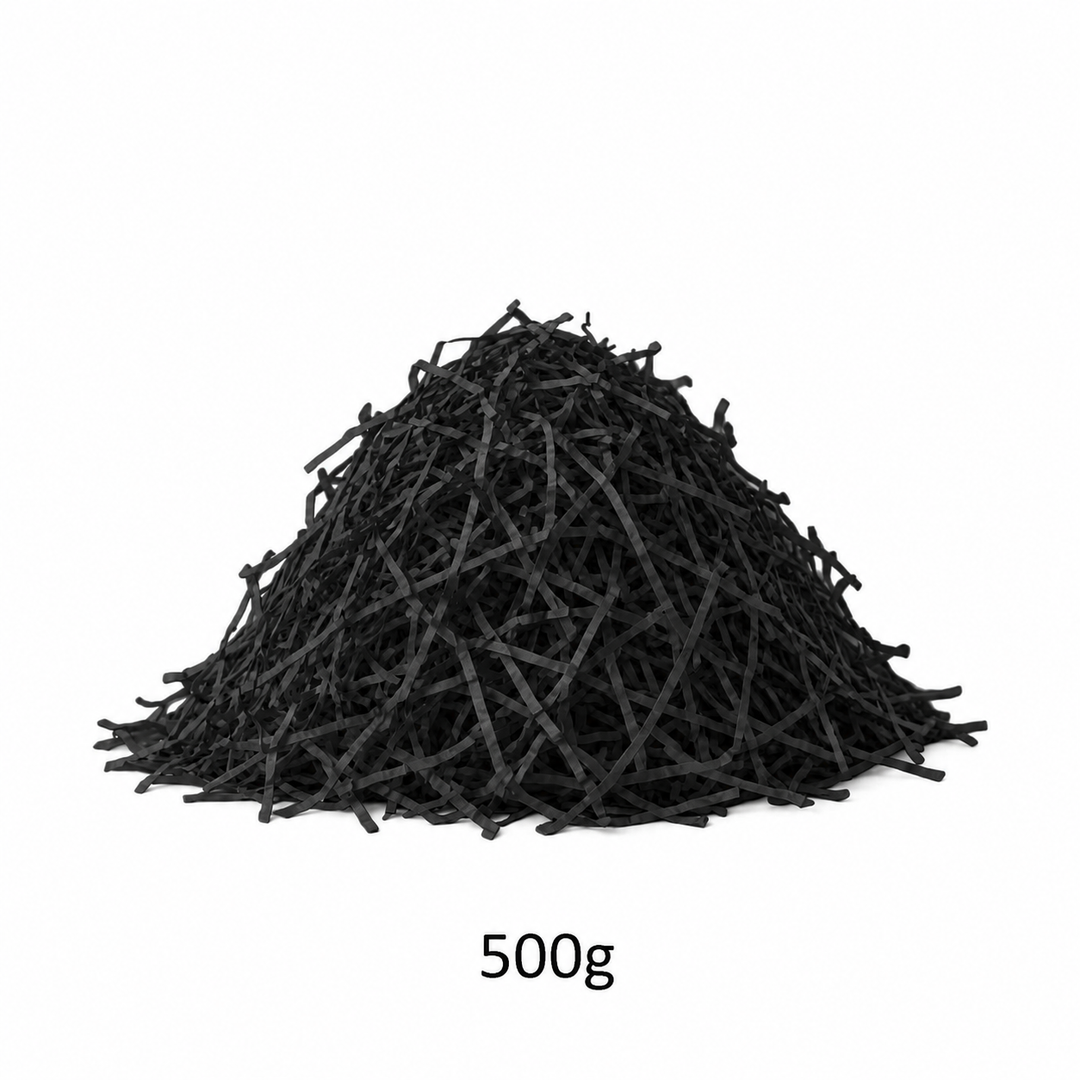 Black Shredded Paper
