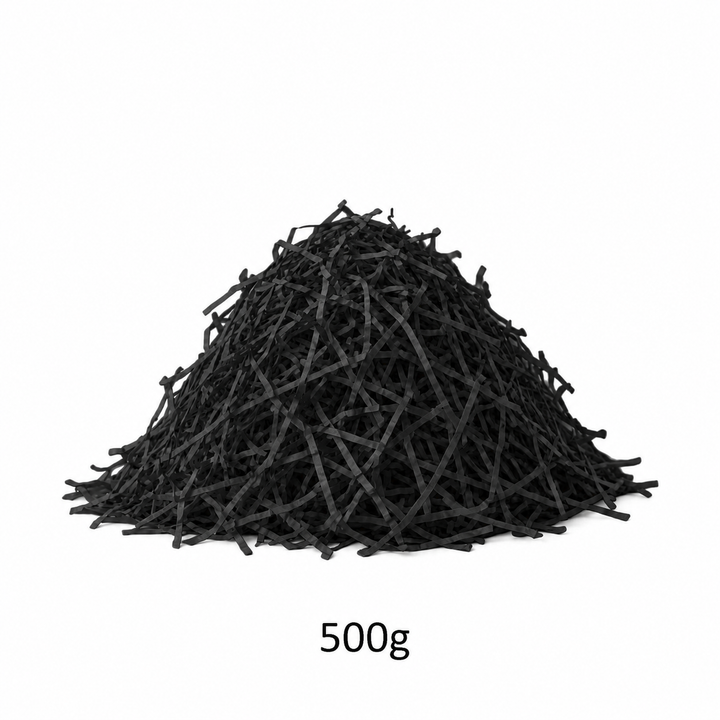 Black Shredded Paper