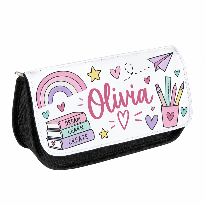 Sublimation Pencil Case / Make Up Bag Black