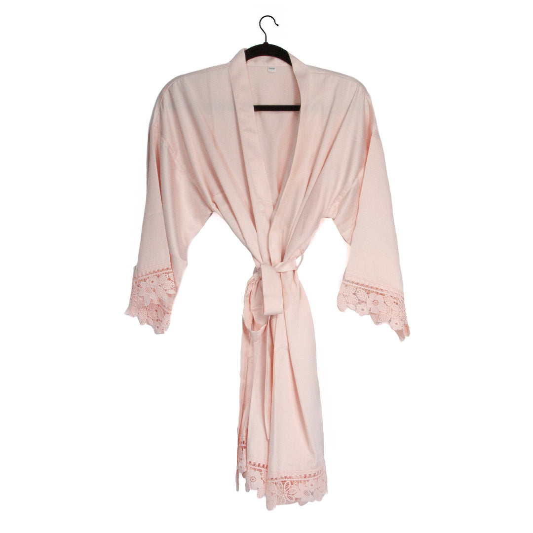 Blush Pink Sublimation Wedding Robe