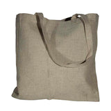 Faux Burlap Shopping Bag