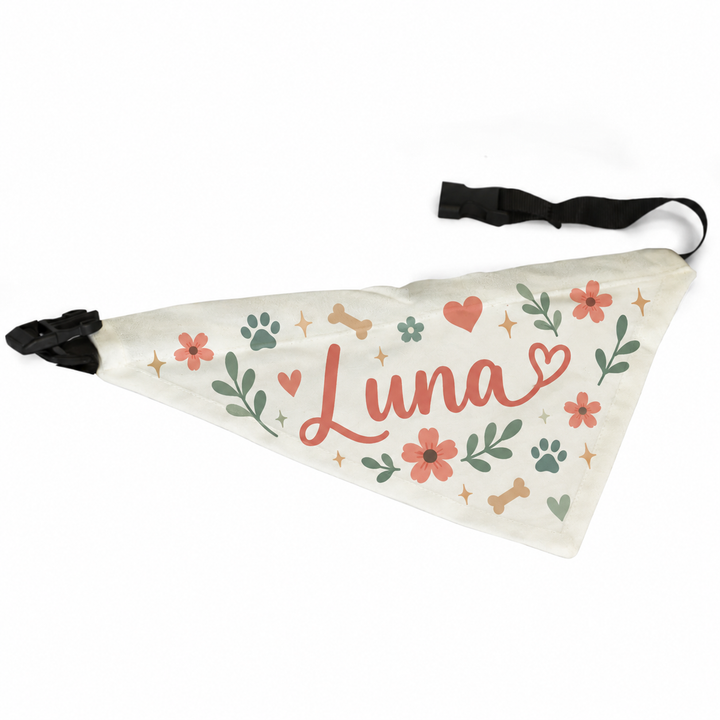 Medium White Pet Bandana