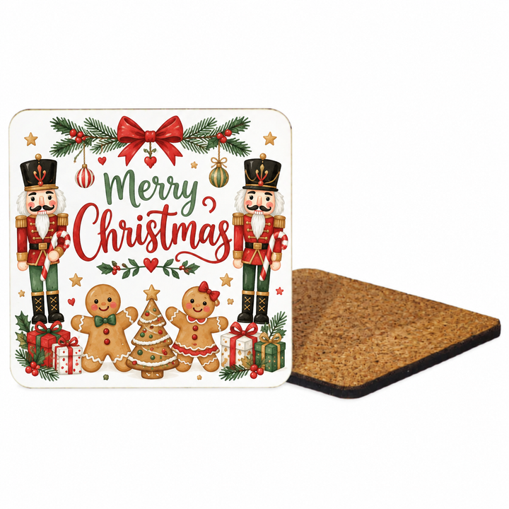Square MDF Coaster With Cork