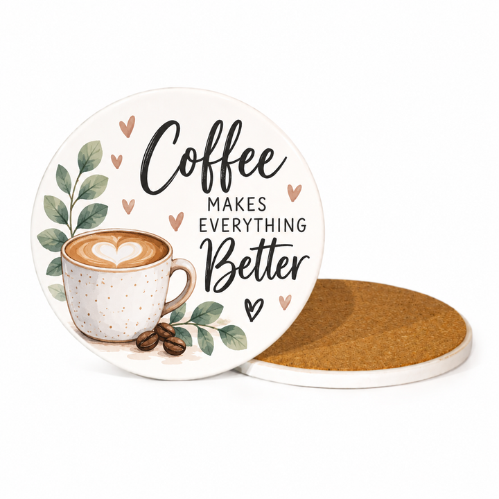 Blank Sublimation Ceramic Coaster - Round