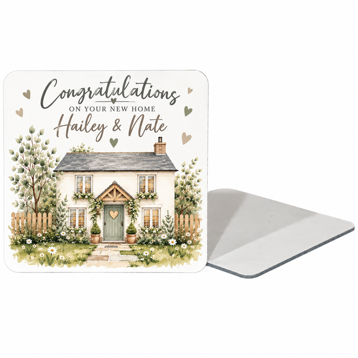 Square Glossy Cardboard Coasters (Pack of 10)