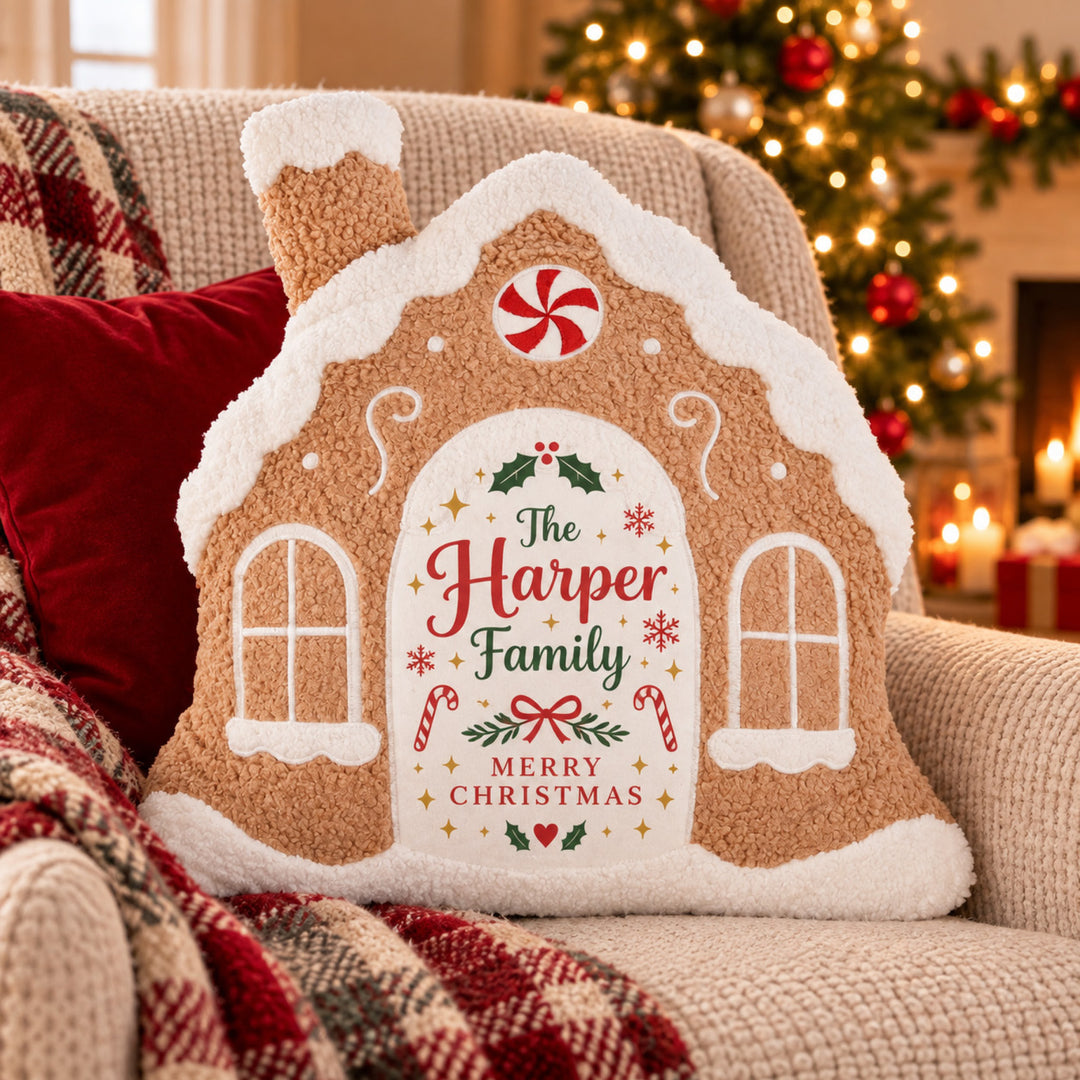 Gingerbread House Sublimation Cushion