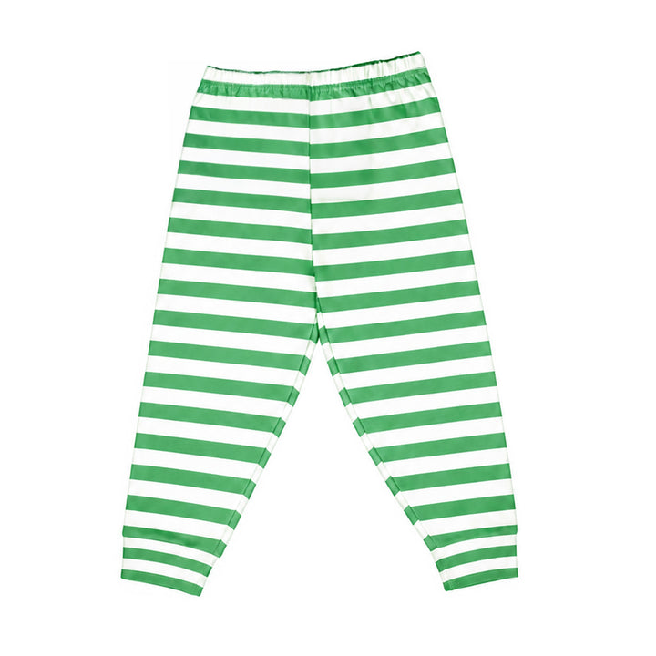 Green Striped Children's Sublimation Pyjamas
