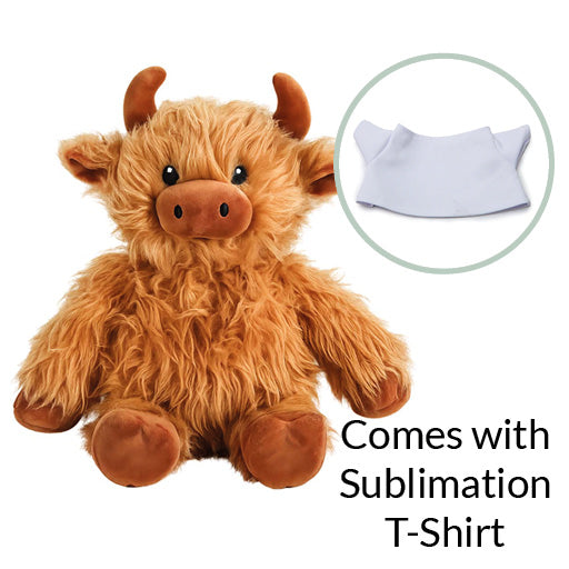 Sublimation Highland Cow Plush Toy