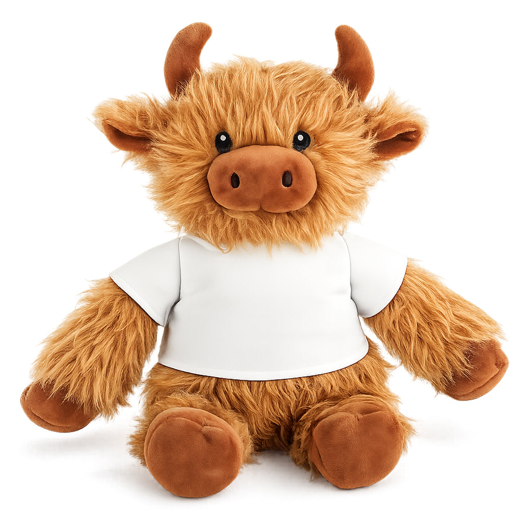 Sublimation Highland Cow Plush Toy