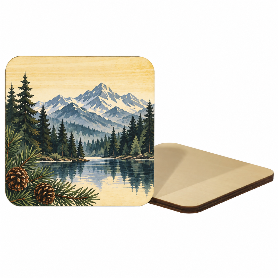 Natural Wood Coaster