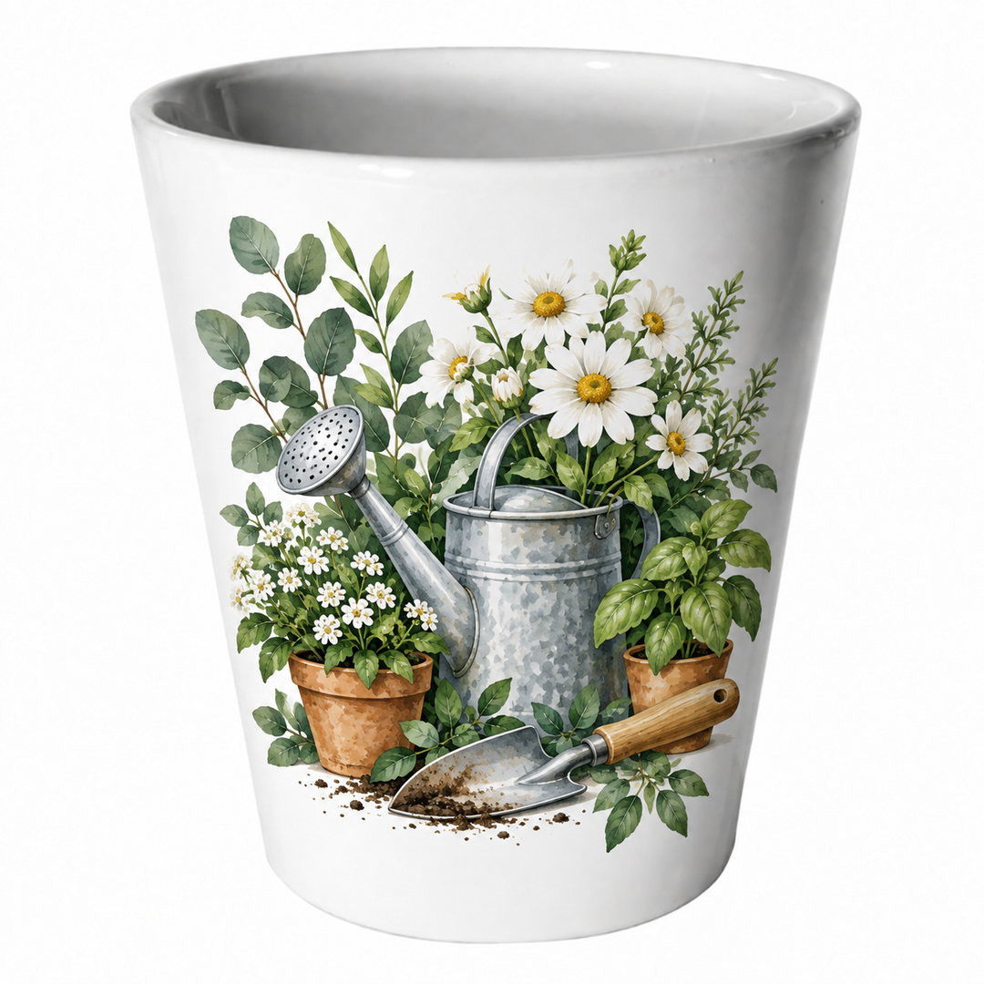 Blank Sublimation Ceramic Plant Pot