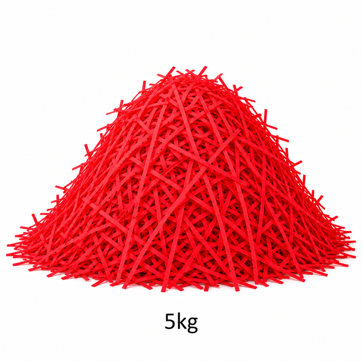 Red Shredded Paper