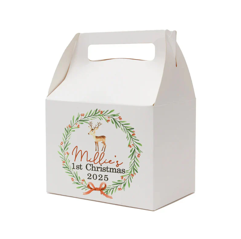 Printable Gift Box With Handle