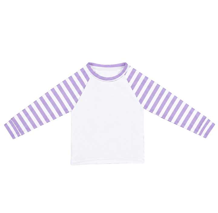 Purple Striped Children's Sublimation Pyjamas