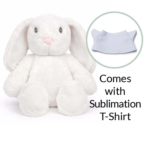 Sublimation White Rabbit Plush Toy