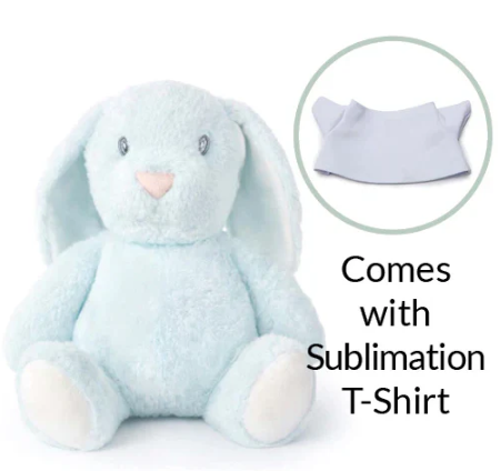 Sublimation Blue Rabbit Plush Toy