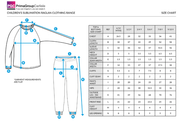 Children's Sublimation Pyjamas