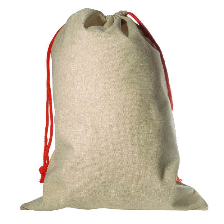 Sublimation Faux Large Burlap Santa Sack