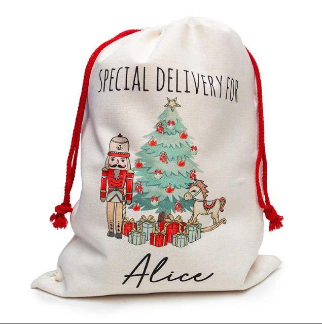Large Linen Santa Sack