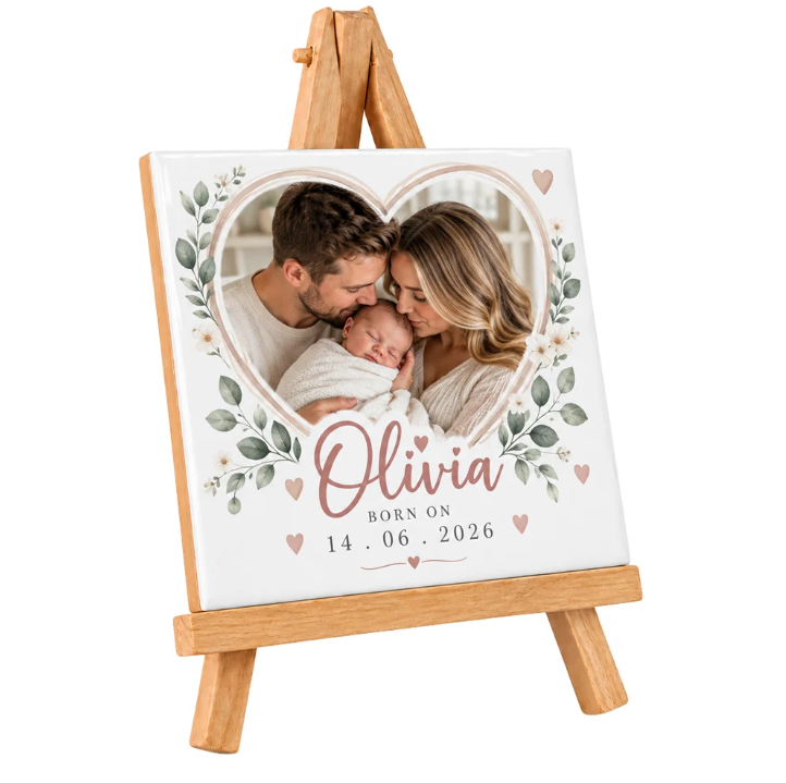 Sublimation Ceramic Tile with Display Stand